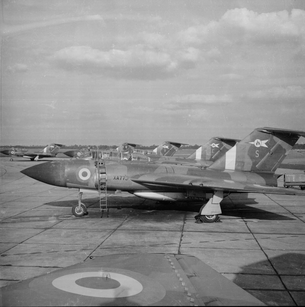 XA773 and other Javelins at RAF Waterbeach 1960