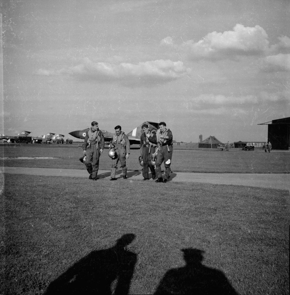 Reg Masters, Norman Greenhalgh , Mike Smith, Les Francis at RAF Waterbeach 1960