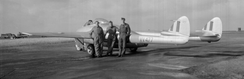 RAF North Luffenham September 1951 Vampire PB5 VV477