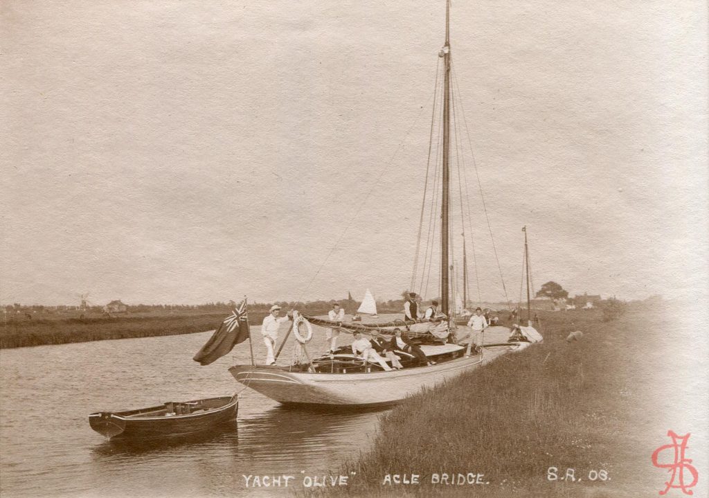 Yacht "Olive", Acle Bridge 1906