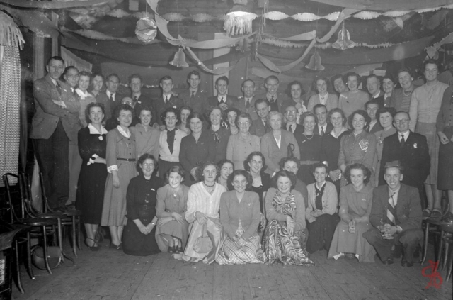 Headstone Lawn Tennis Club 1950s Christmas in the  club house