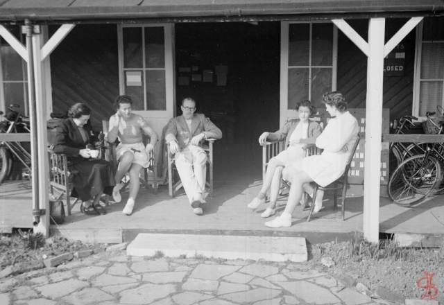 Headstone Lawn Tennis Club 1950s Club house entrance