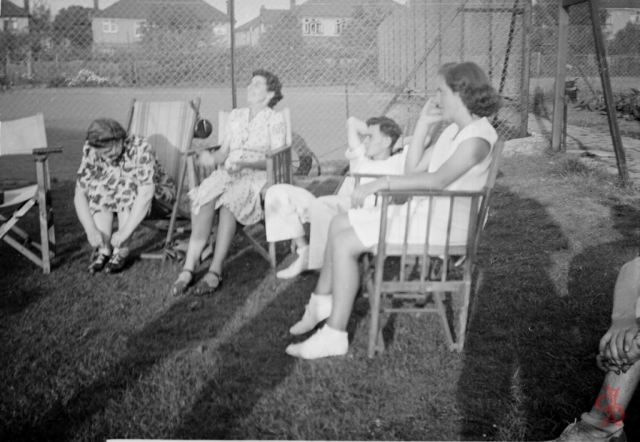 Headstone Lawn Tennis Club 1950s relaxin by the courts