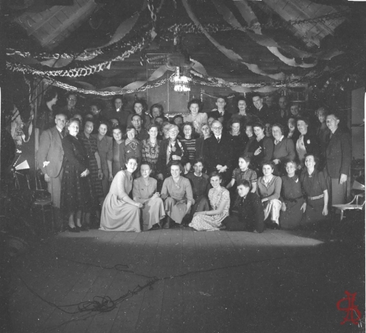 Headstone Lawn Tennis Club 1950s Christmas in the  club house