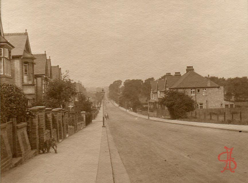 Harrow View looking North, 117-127 on the right, 112,114 bay windows to left.