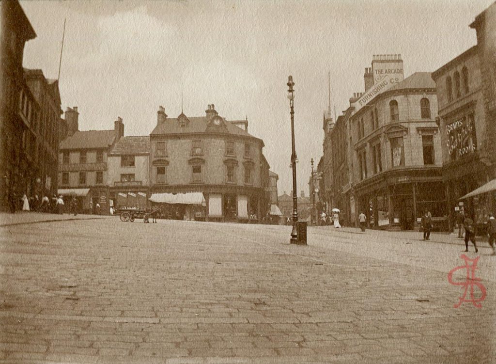 Market Hill, Barnsley looking towards Shambles Street