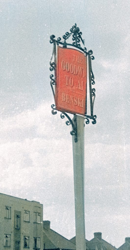 The Goodwill to All - colourised sign